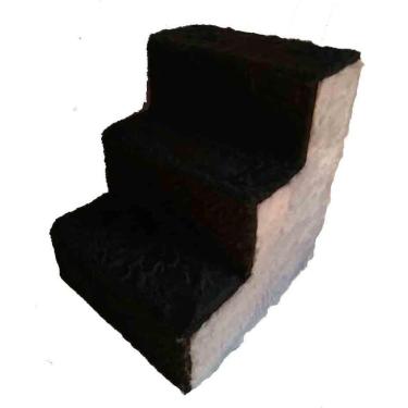 Imagem de Escada para cães preta com cinza