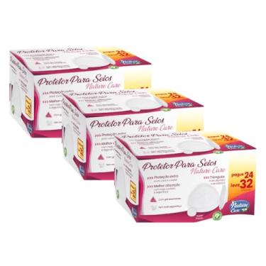 Imagem de Kit com 3 Caixas de Protetor para Seios Absorvente Nature Care Confortável e Anatômico 96 Unidades