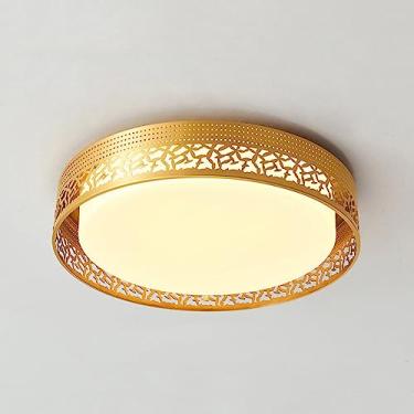 Imagem de luminária moderna de teto de latão para casa luz de teto embutida LED com sombra de acrílico quarto perto de luzes de teto sala de estar cozinha banheiro luminária de teto (A) lustre