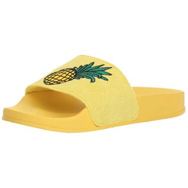 Imagem de Dolce Vita Sandália feminina SELBYSlide, Tecido amarelo, 3 US Big Kid