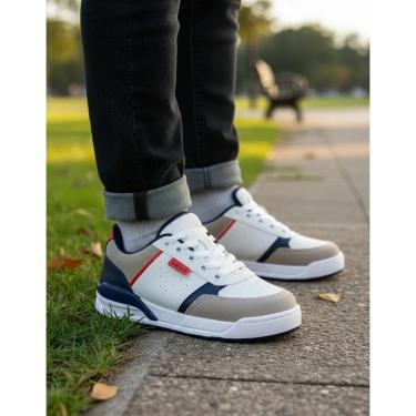 Imagem de Tênis Casual Juvenil Via Vip Sneaker Camurça Menino