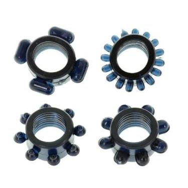 Imagem de Anel Mega Silicone Anel Peniano Elástico para Performance e Estimulação Prazer Intenso [PRETO] KT809