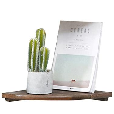 Imagem de Prateleira aberta / rack de armazenamento prateleira de canto de montagem na parede, prateleira flutuante suporte de parede de madeira, borda redonda prateleira de parede flutuante exibição de livros