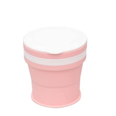 Imagem de WYUYIWH Copo de água Copos Dobráveis Copo de Água Viagem Silicone Retrátil Colorido Portátil Exterior Café Copo de Mão (Cor: Verde 1)