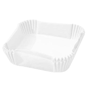 Imagem de Forma Quadrada Com 50 Folhas Decartáveis Para Air Fryer 16cm