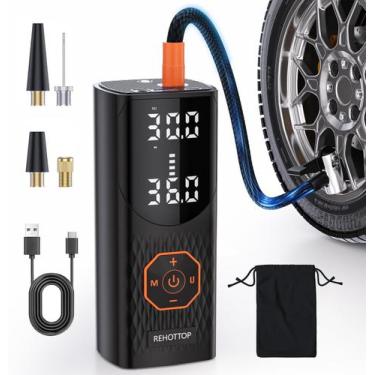 Imagem de Bomba de ar REHOTTOP Q7 Inflador de pneu portátil 160PSI sem fio