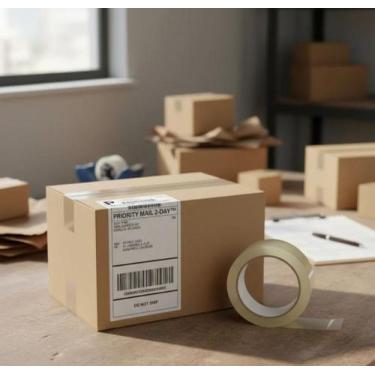 Imagem de Etiqueta Térmica Resma 100150 com 500 Uni + Fita Adesiva Grátis - Graf