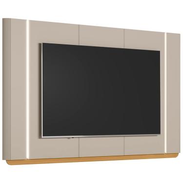 Imagem de Painel Para TV 75 Pol Com LED 240cm Elysia L05 Tauari Off White Fosco - Lyam Decor