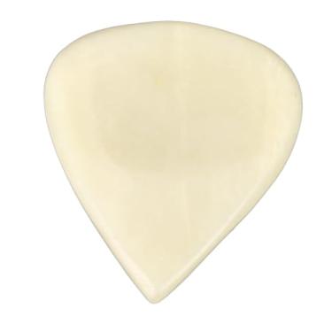 Imagem de Palheta de baixo para guitarra com design côncavo em formato de osso de boi para instrumentos de cordas (amarelo creme)