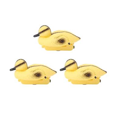 Imagem de Pato Flutuante Vívido para Lago de Jardim - Pequeno Ornamento de Pato de Plástico - Elemento Atraente para Campos de Golfe, áreas de Parques e Fazendas de Peixes - Pacote de 3