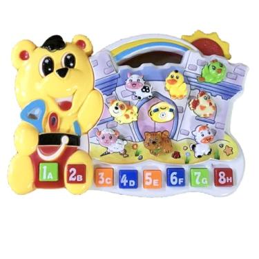 Imagem de Brinquedo Infantil Teclado Musical Urso Amarelo