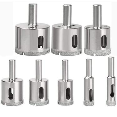 Imagem de Conjunto de serra de broca de diamante 3/8, 1/2, 3/4, 1 polegada, 1-1/4, 1-3/8, 1-1/2, 1 3/4 polegada cerâmica, azulejo de porcelana 8 conjuntos