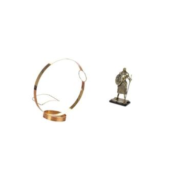 Imagem de Fenteer Suporte para Garrafas de Vinho de Ferro, Escultura de Cavaleiro, Ornamento de Mesa, Estátua Criativa Europeia, Estatueta Decorativa para Entrada, Sala