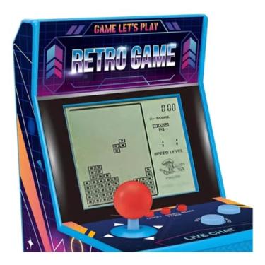 Imagem de Mini Fliperama Retro Portátil, Console de Jogos Arcade Clássico, Disponível em Cores Variadas, Tela LCD, Controle com Joystick e Botões, Tamanho Compacto