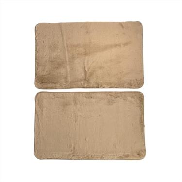 Imagem de Jogo de Tapetes Antiderrapante Saída Box 100% Poliéster Versátil Durável 50x80CM Bege