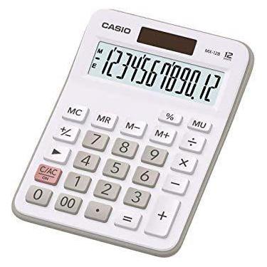Imagem de Calculadora Casio de Mesa MX-12B - Branca - Com 12 dígitos