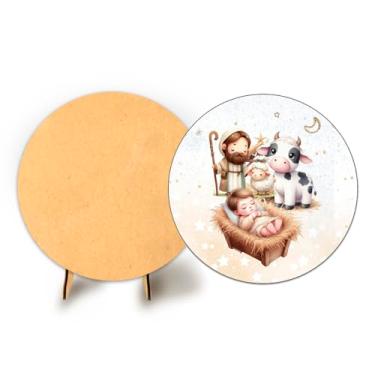 Imagem de Painel Com Elastico Sublimado 50cm Natal + Suporte MDF (NAT182)