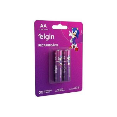 Imagem de Pilha recarregavel Elgin AA 2700mAh blister Com 2, 2