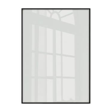 Imagem de Porta-Retratos Magnéticos Quadro Moldura 50x70 Caixa Alta Grande Com Vidro ou Acetato Certificado Caixa Alta Esteticamente Agradável Altamente Decorativo(Preto,Vidro)