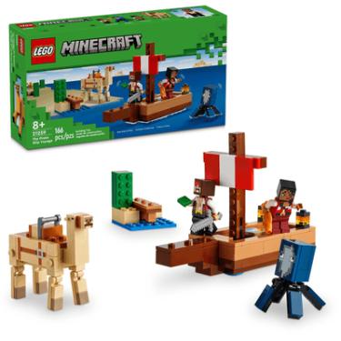 Imagem de LEGO MINECRAFT VIAGEM BARCO PIRATA 21259