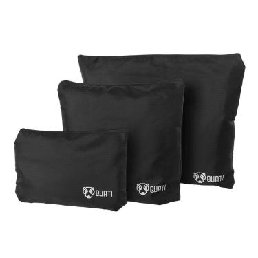 Imagem de Kit Organizador De Mala Para Viagem Preto 6 Peças Quati Travel Qko 06