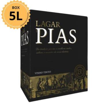 Imagem de Caixa de Vinho Tinto Seco Português Lagar de Pias Entrada 5L - LusoVin