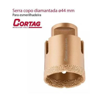 Imagem de Serra Copo Diamantada 44mm Para Esmerilhadeira Cortag
