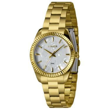 Imagem de Relógio Lince Feminino Ref:Lrgj161l36 B1kx Clássico Dourado