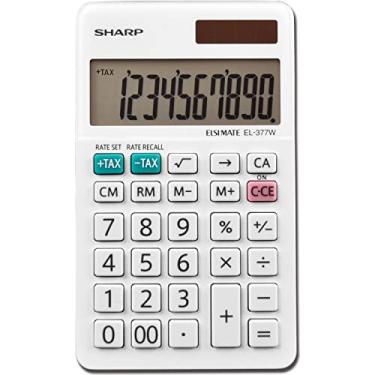 Imagem de Calculadora Sharp EL-377WB, branca 2,75