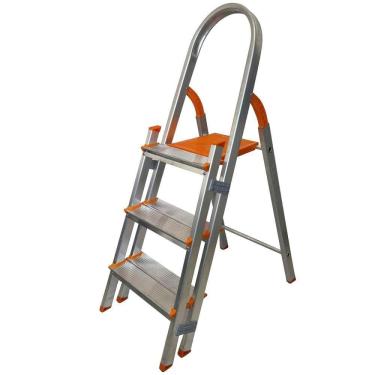 Imagem de Escada De Alumínio Dupla 3 Degraus Residencial Emd003 Agata