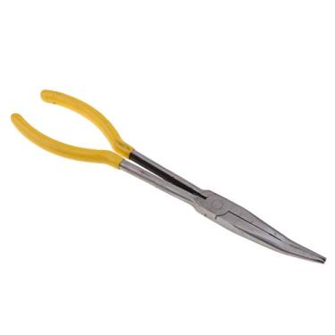Imagem de Alicate de ponta de agulha de alcance extra longo de 28 cm, ferramenta manual de reparo reto, ferramentas manuais redondas de alcance extralongo, agulhas de nariz, ferramentas manuais de reparo reto