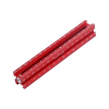 Imagem de Ｂｅｓｇａ Régua de marcação para marcenaria com trava ajustável, ideal para traçar linhas em trabalhos em madeira, Style a