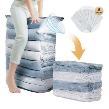 Imagem de Sacos de armazenamento a vácuo TAILI Jumbo Cube, pacote com 8 unidades