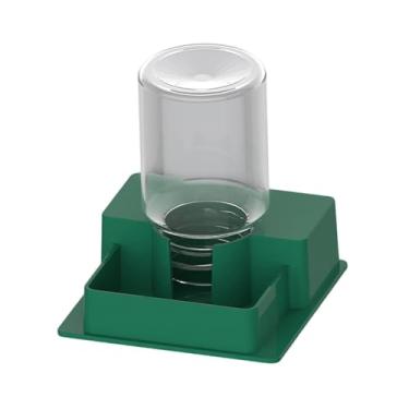 Imagem de Ioensy Prato de água automático para répteis, dispensador de água, alimentador reutilizável, ferramenta para beber para hamsters, répteis, tartarugas, Verde