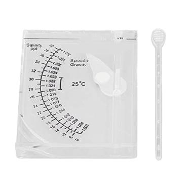 Imagem de Cryfokt Medidor de Salinidade de Aquário de Plástico, Hidrômetro Preciso para Aquário, Gravidade Específica e Salinidade da água do Mar, Medidor de para