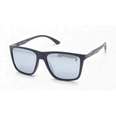 Imagem de Óculos de Sol Casual Polarizado Masculino Polo London Club, Lente UV400 Kit contém Case Couro ECO (Preto Espelhado)