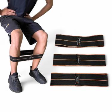 Imagem de Kit 3 Mini Bands VIP, Faixas Elásticas Pilates Treino Funcional