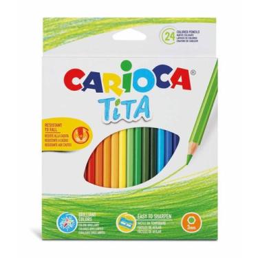 Imagem de Lápis de Cor Hexagonal 24Und Tita Carioca
