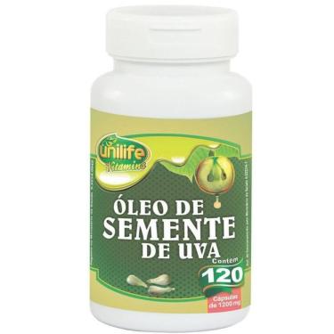 Imagem de Kit 5 Óleo De Semente De Uva 1200Mg 120 Cápsulas Unilife