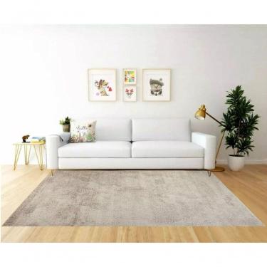 Imagem de Tapete Sala Escritório 1,50 X 2,00 M Macio Antiderente Areia