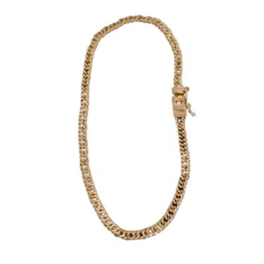 Imagem de Pulseira Grumet Duplo Fecho Gaveta Lateral 3mm Moeda Antiga.