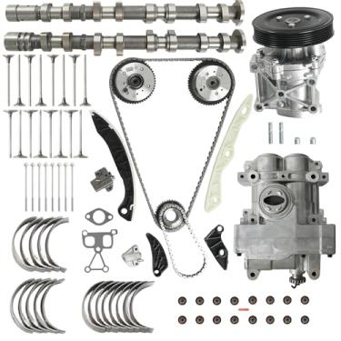 Imagem de Kit tensor de corrente de sincronização do motor Bomba de óleo e água da árvore de cames apto para Chrysler 200 Sebring Dodge Caliber Avenger Journey Jeep Compass Patriot 2.0L 2.4L 2007-2017#4884736AC