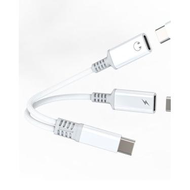 Imagem de Divisor USB C para iPhone 17 16 15 Pro Max (2 em 1) Dual Type C para carregador adaptador de áudio, cabo auxiliar de fone de ouvido, conversor de carregamento para Apple para iPad, compatível com