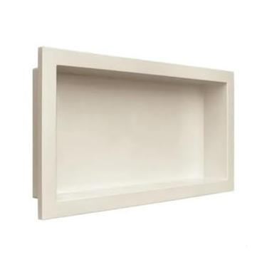Imagem de Nicho Para Banheiro Porta Shampoo Tipo Porcelanato Parede Embutir 30x60cm (BEGE)