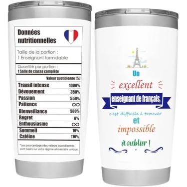 Imagem de Magictodoor Copo de professor francês - presente ideal para a semana de apreciação | Um professor francês notável: raro de encontrar, inesquecível para lembrar