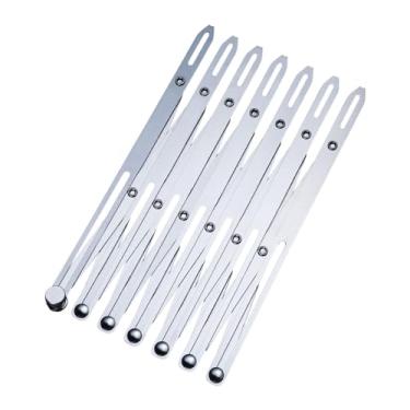 Imagem de UGPLM Régua de costura expansível com espaçador para casas de botão, ferramenta guia ajustável para costura, quilting, artesanato, pregas, decoração de casa, Cabeça Longa de 7