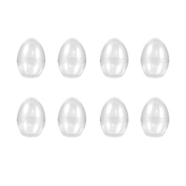 Imagem de TOYANDONA Conjunto de 8 de Plástico Recheáveis ​​- Caixas de Doces Transparentes Vazias para Lembrancinhas de Páscoa, Decoração de Cestas E de Páscoa, 6,8 X 8,9 Cm