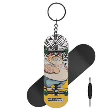 Imagem de MIRTHFEED 32mm Pro Fingerboard Complete Set | Bearing Wheels | 5 Ply Maple Deck | Anti Skid Grip Tape | Complimentary Tool | Concave Shape