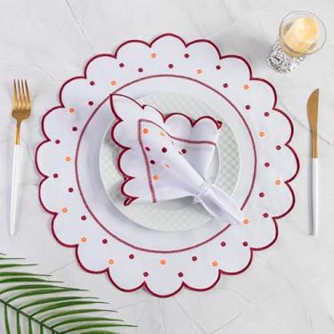 Imagem de Jogo Americano Poá, Kit 24 Pçs, 12 Lugares, Sousplat Mesa Posta, Bordo