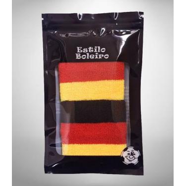 Imagem de Munhequeira Toalha Premium 8 cm 2 Unds Leve e Confortável Alemanha - E